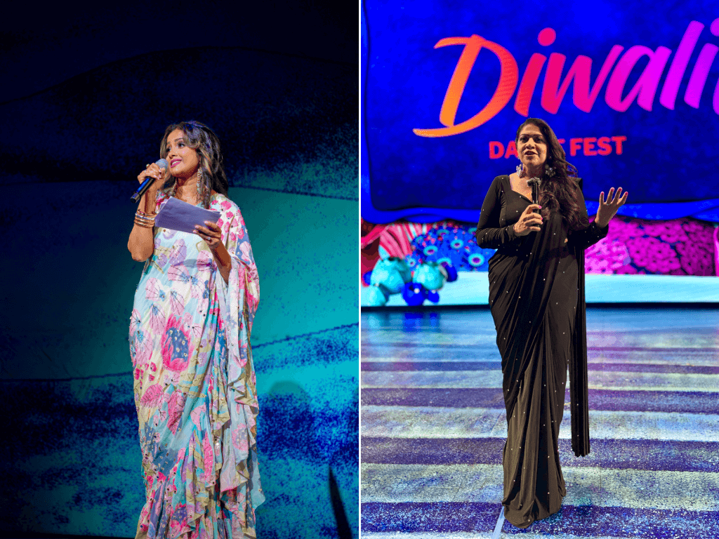 L: Broadway Star Shoba Narayan | R: Jeanie Beri (Jashn Productions). Photo Credit: Geo Media Co.