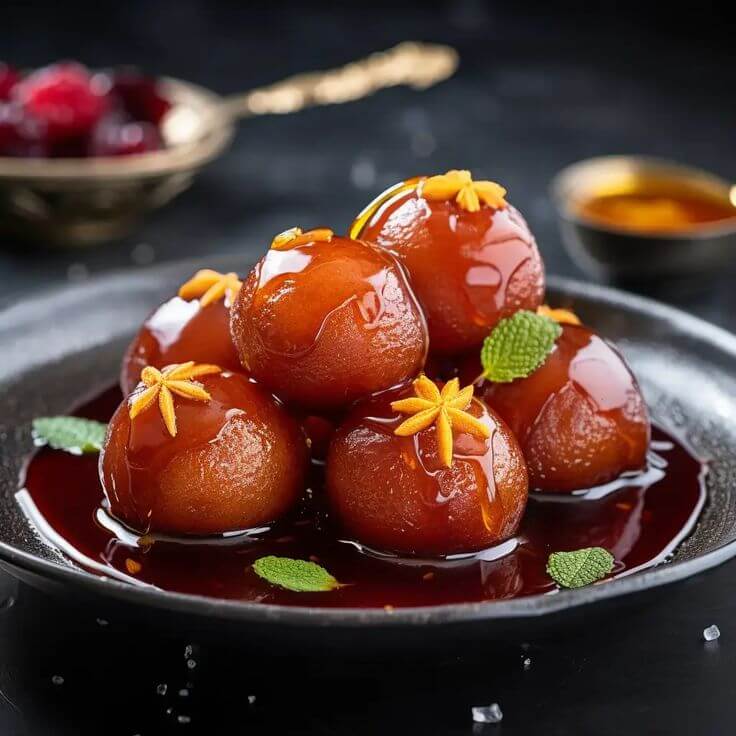 Hearts, Roses, and Gulab Jamuns: South Asian Desserts To Sweeten Your Valentine’s Day! - Gulab Jamun.