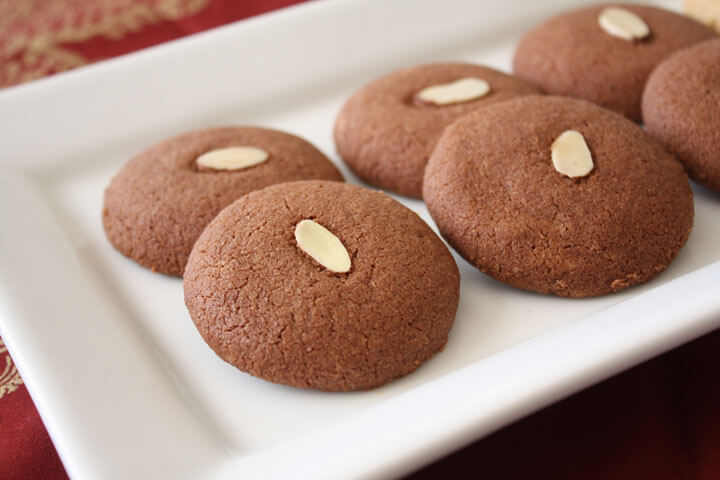 Hearts, Roses, and Gulab Jamuns: South Asian Desserts To Sweeten Your Valentine’s Day! - Chocolate Nan Khatai. 