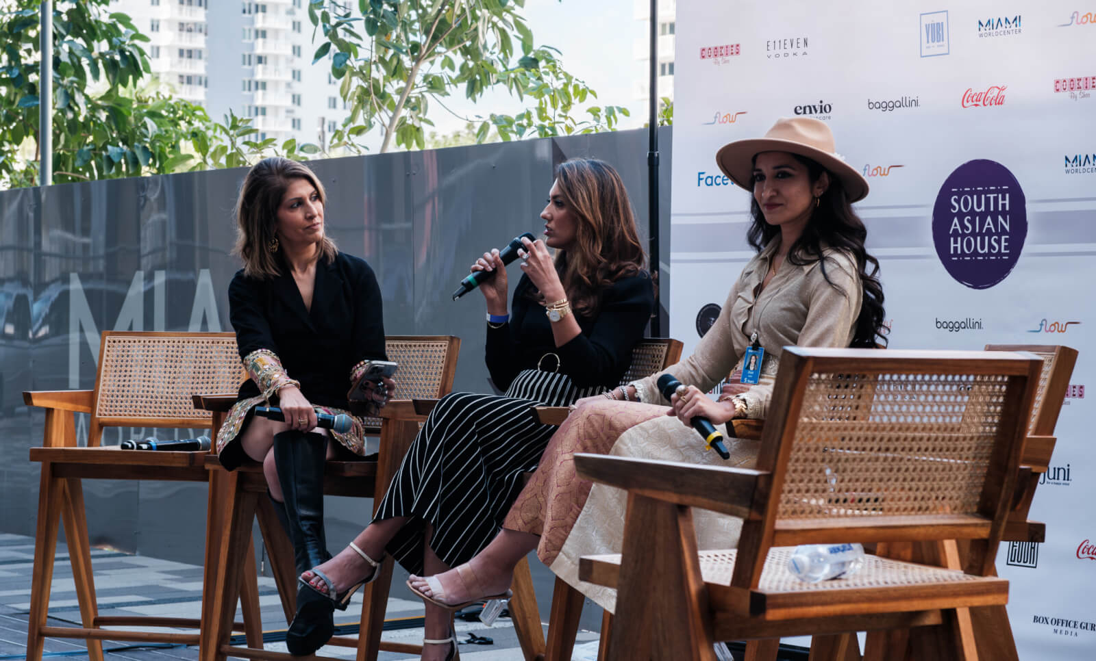 South Asian House 'Creatives In Orbit' @ Art Basel Miami, Monika Samtani, Founder, South Asian House; Shruti Joshi, Facet, Zoya Awan, Walmart