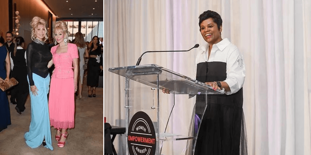 Stills from previous Women Empowerment Awards. LEFT: Silvia Mantella (Mantella Corporation) & Suzanne Rogers (Rogers Communications Inc.) | RIGHT : Marci Ien (Minister for Women and Gender Equality and Youth)