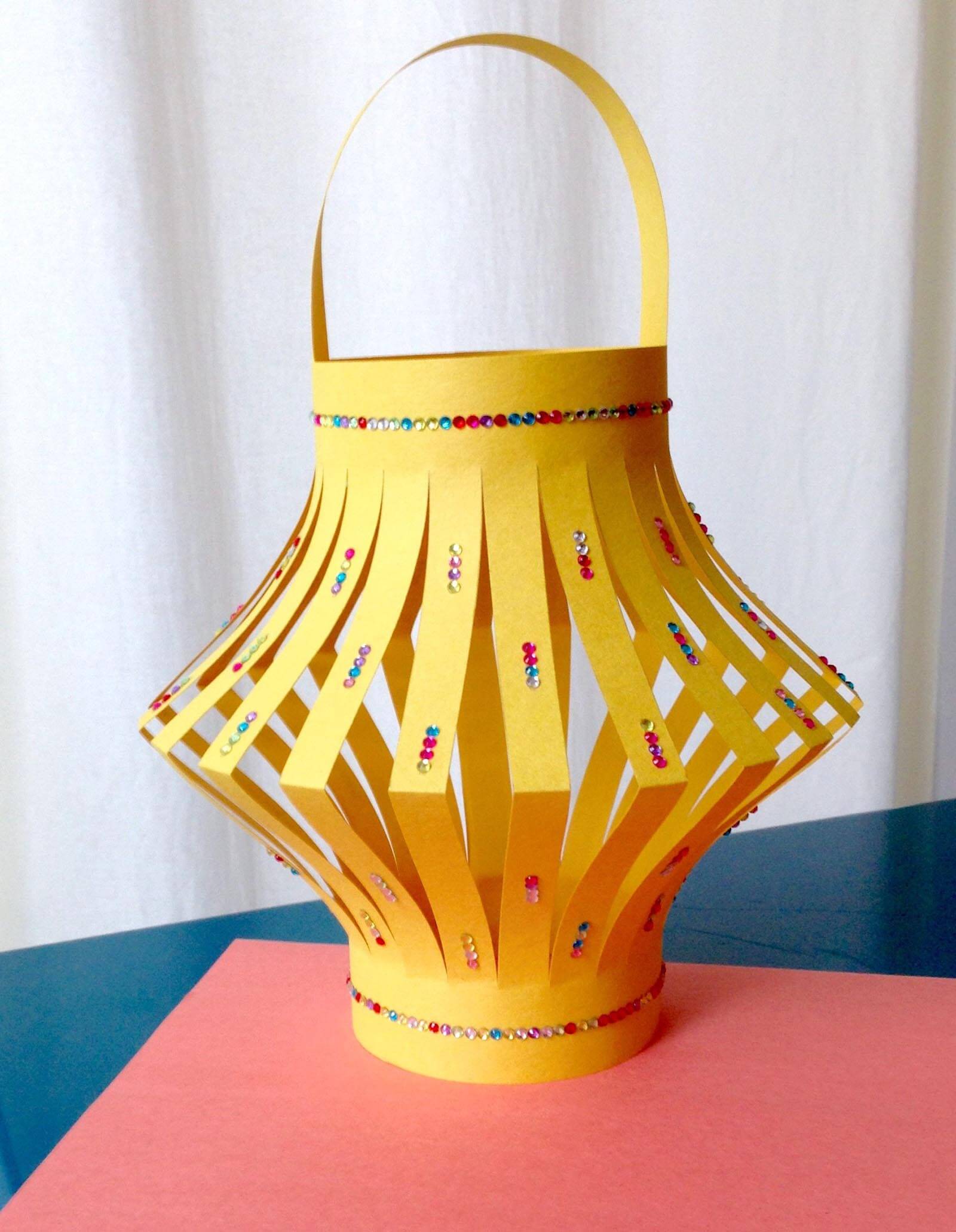 DIY: How To Make A Table Top Paper Craft Diwali Lantern - ANOKHI LIFE