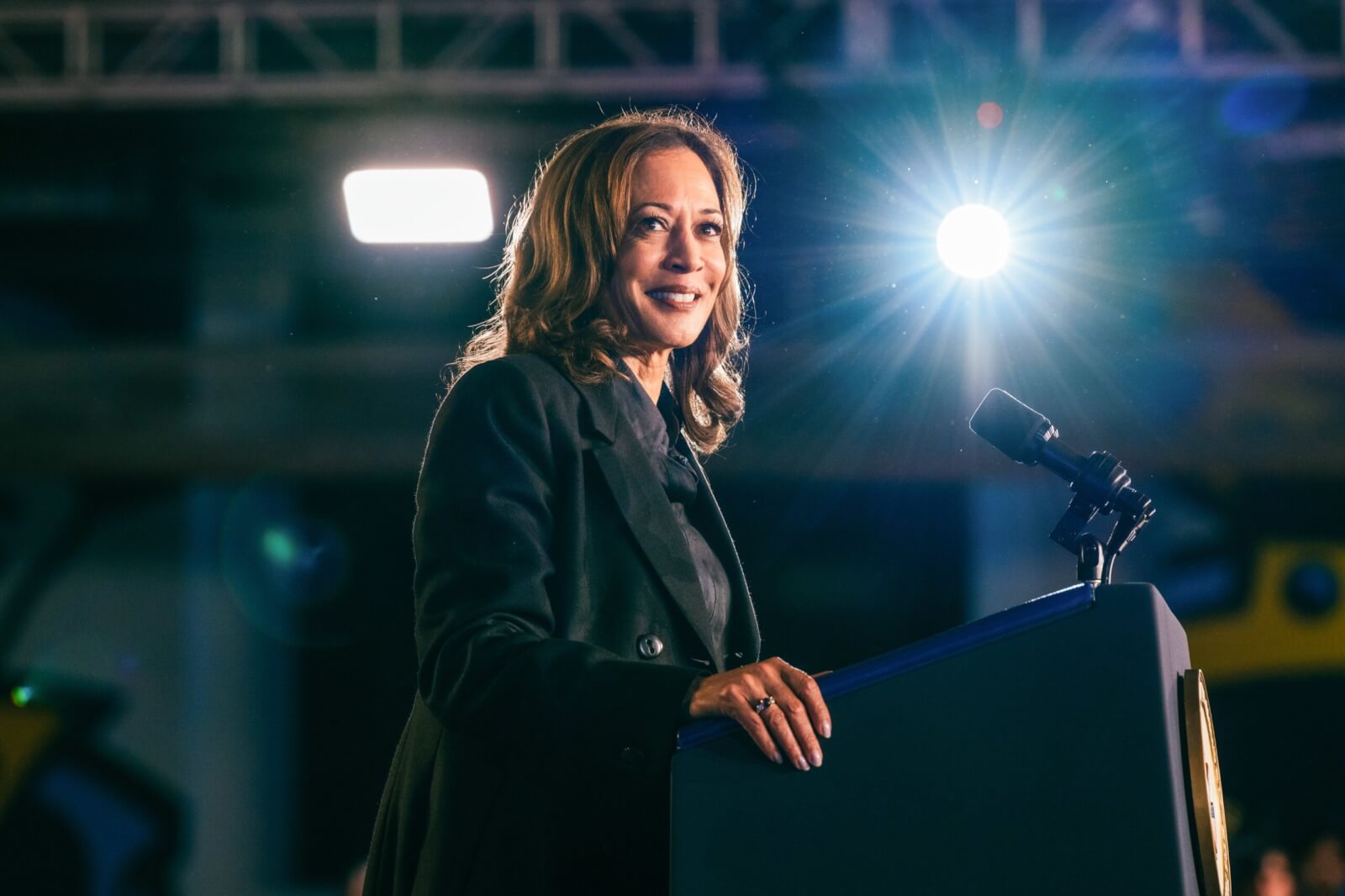 Kamala Harris at a rally